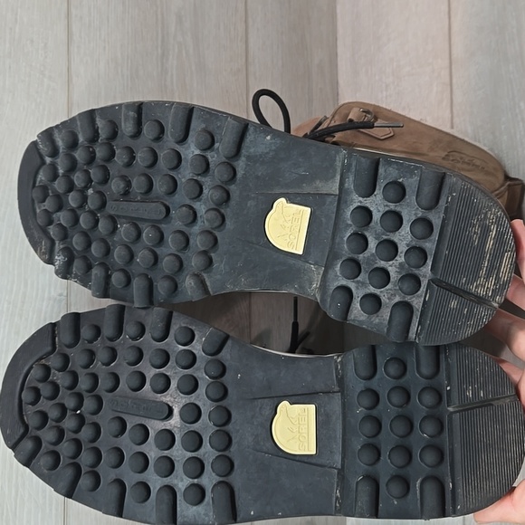 Sorel Mens 40179 Leather Insulated Line Duck Rubber Winter Boots Shoes Sz 9 - Picture 11 of 13